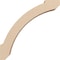 Ekena Millwork 3-inch W x 12-inch D x 12-inch H Lafayette Rough Cedar Woodgrain TimberThane Knee Brace, Primed BRCUR03X12X12LFTRCPR - alternate 3